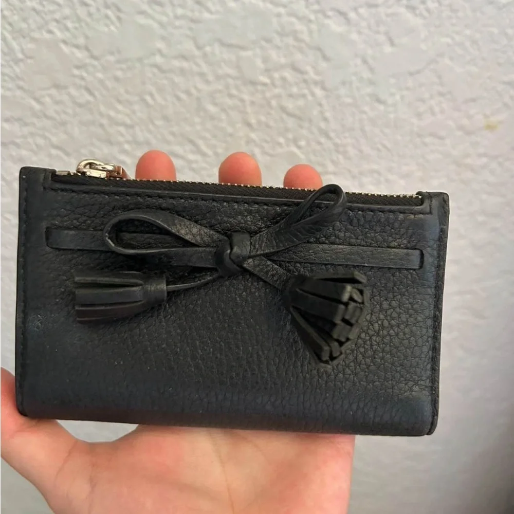 Kate Spade Black Leather Tote and Wallet